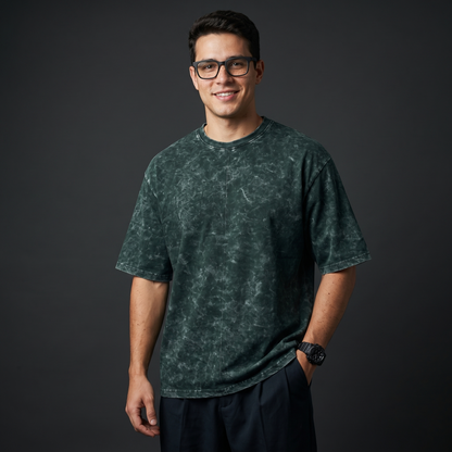Plain Acid Wash Oversized T-Shirt