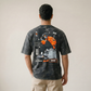 Acid Wash Oversized T-Shirt with Uthopia Back Print