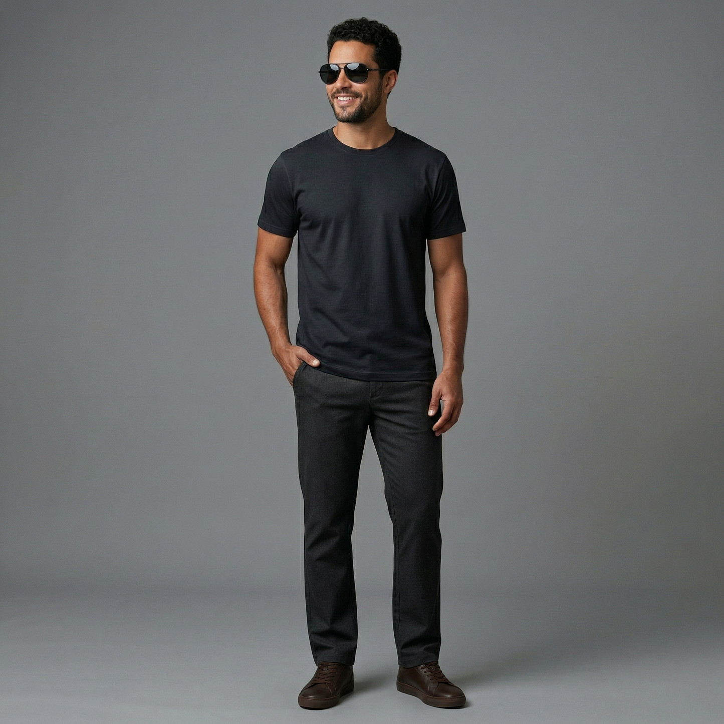Plain Regular Fit T-Shirt (French Terry Cotton)