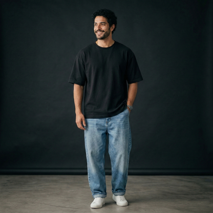 Plain Oversized T-Shirt (French Terry Cotton)